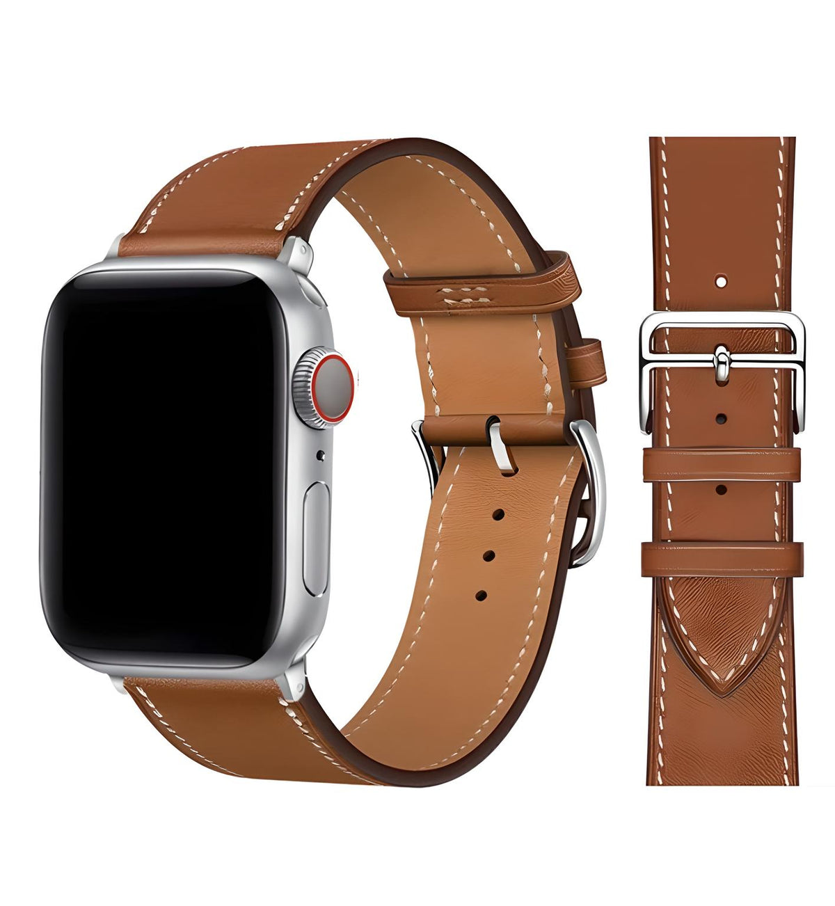 Leather Classic Buckle | Brown