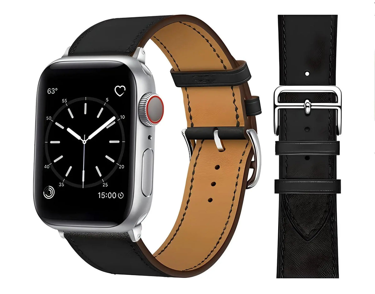 Leather Classic Buckle | Black Bandify